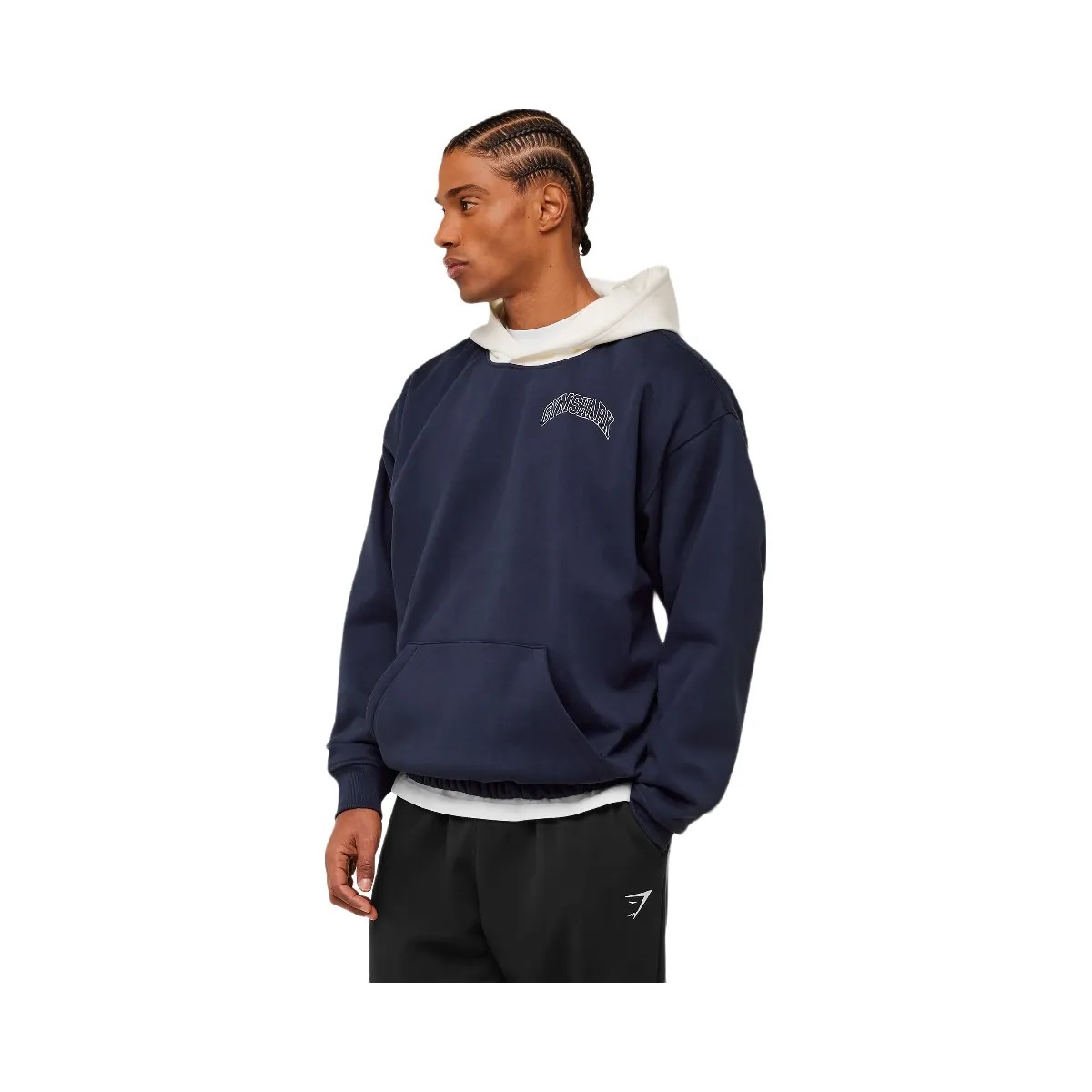 Gymshark Collegiate Tech Hoodie "Heavy Blue" - HypeFly India View 3