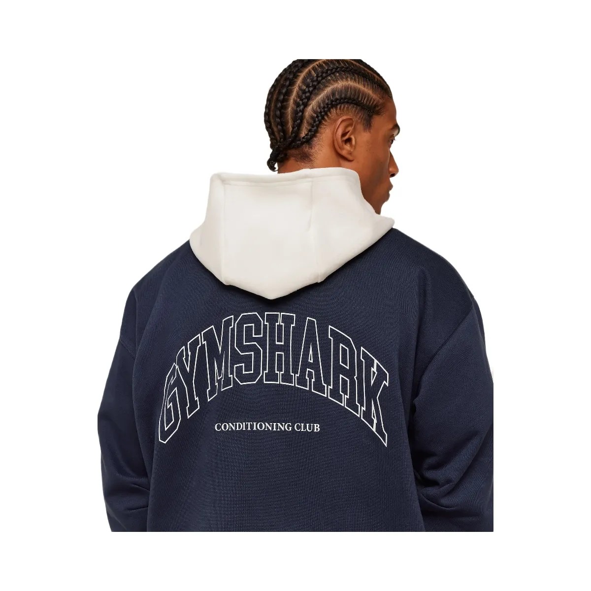 Gymshark Collegiate Tech Hoodie "Heavy Blue" - HypeFly India View 4