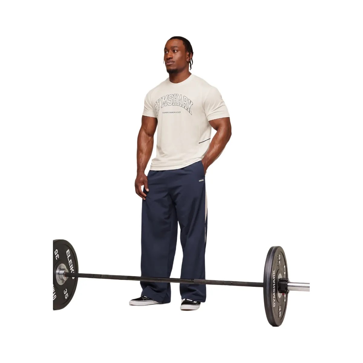 Gymshark Collegiate Tech T-Shirt "Soft White" - HypeFly India View 3