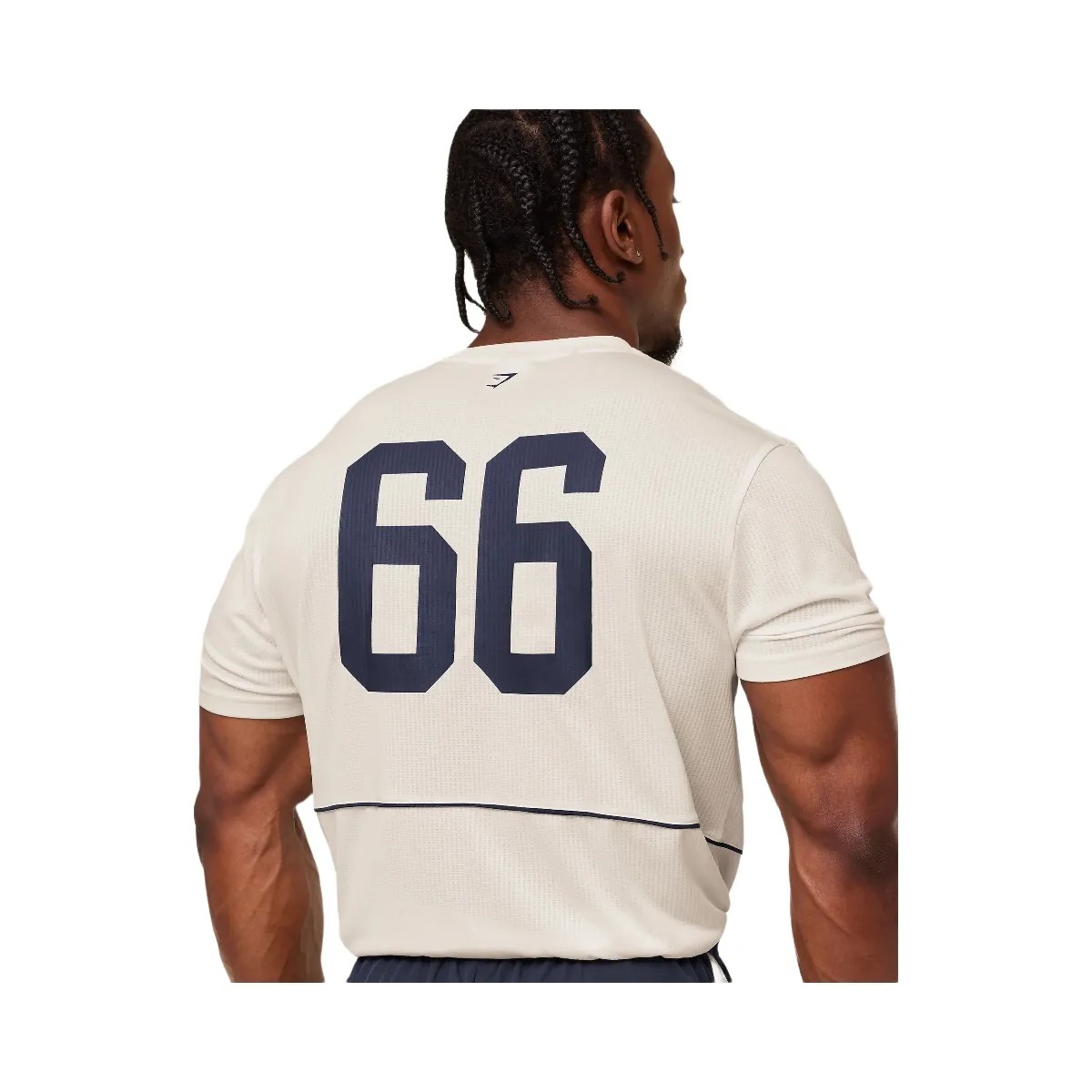 Gymshark Collegiate Tech T-Shirt "Soft White" - HypeFly India View 6