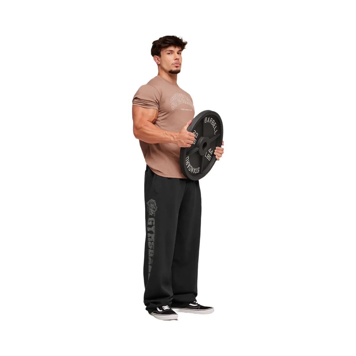 Gymshark Collegiate Tech T-Shirt "Taupe Brown" - HypeFly India View 3