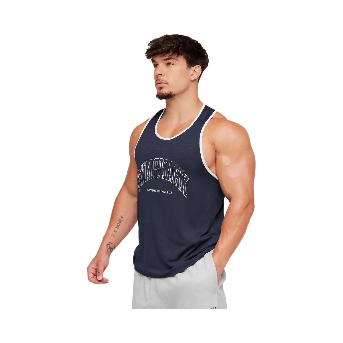 Gymshark Collegiate Tech Tank "Heavy Blue" - HypeFly India View 3