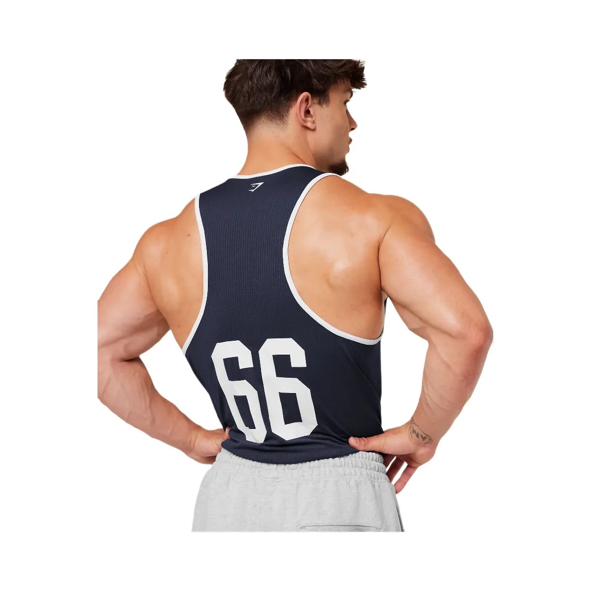 Gymshark Collegiate Tech Tank "Heavy Blue" - HypeFly India View 5