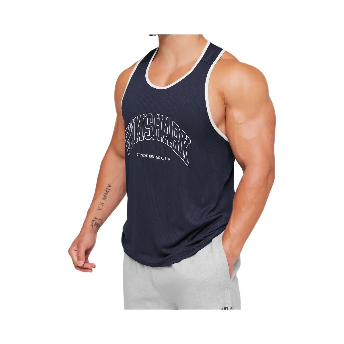 Gymshark Collegiate Tech Tank "Heavy Blue" - HypeFly India View 6