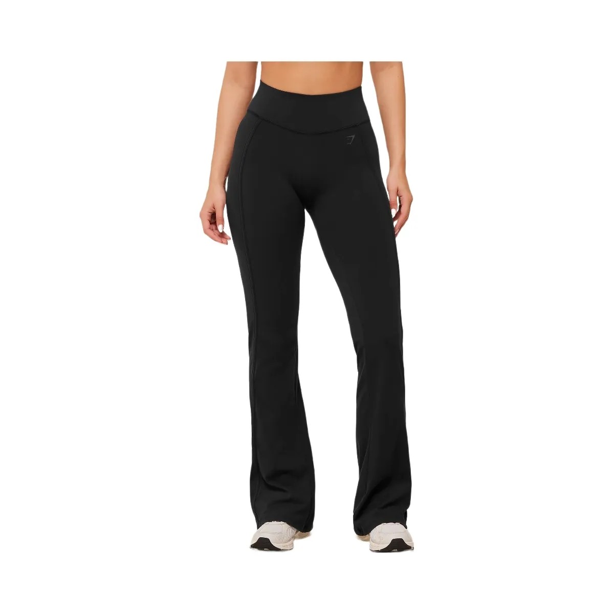 Gymshark Corset Flare Leggings "GS Black" - HypeFly India View 1
