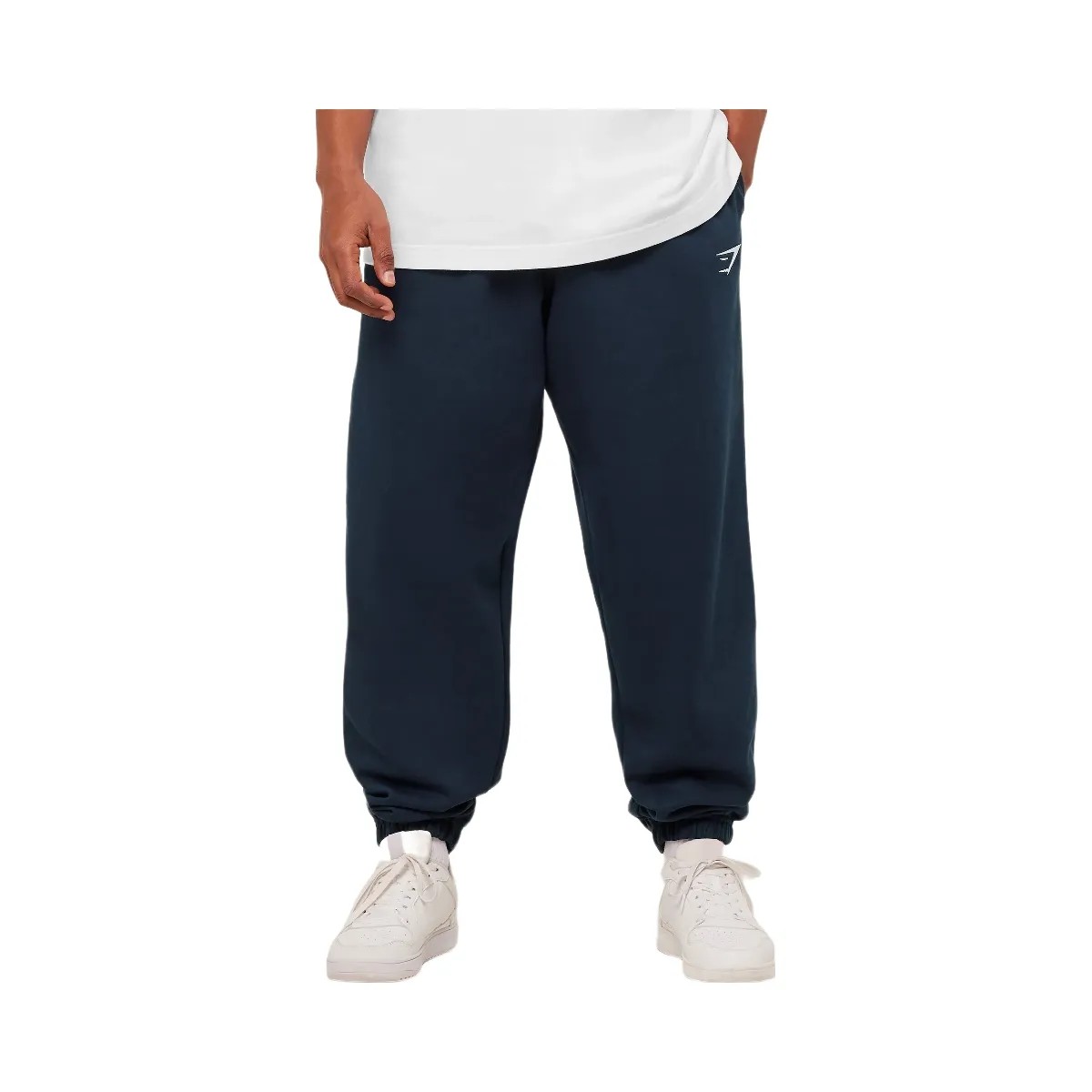 Gymshark Crest Oversized Joggers "GS Navy" - HypeFly India View 1