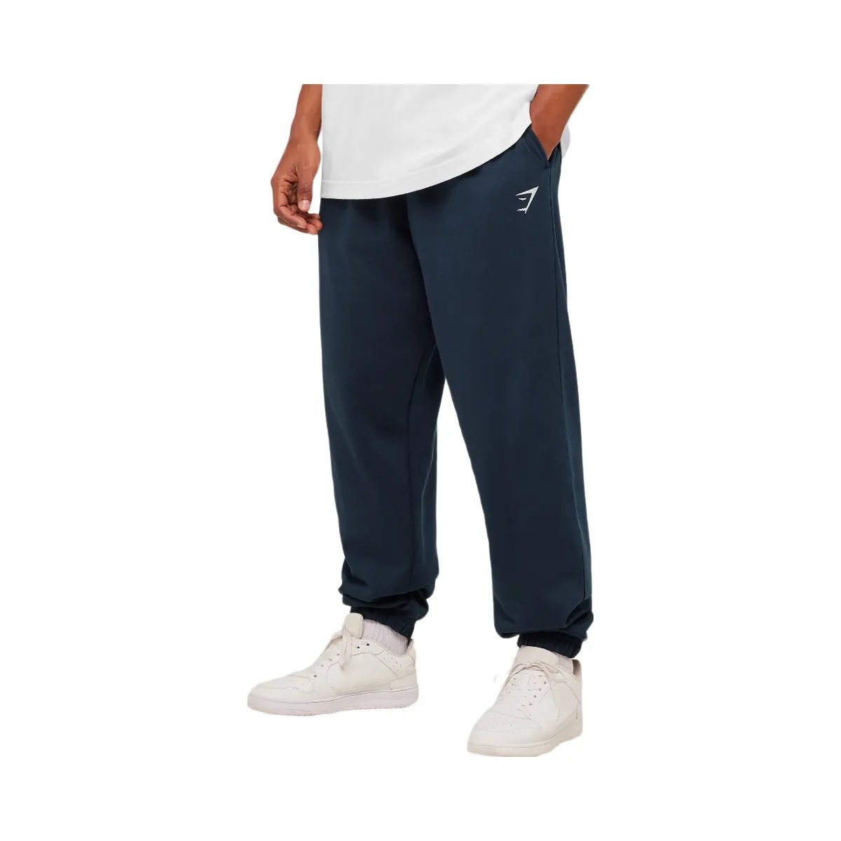 Gymshark Crest Oversized Joggers "GS Navy" - HypeFly India View 3