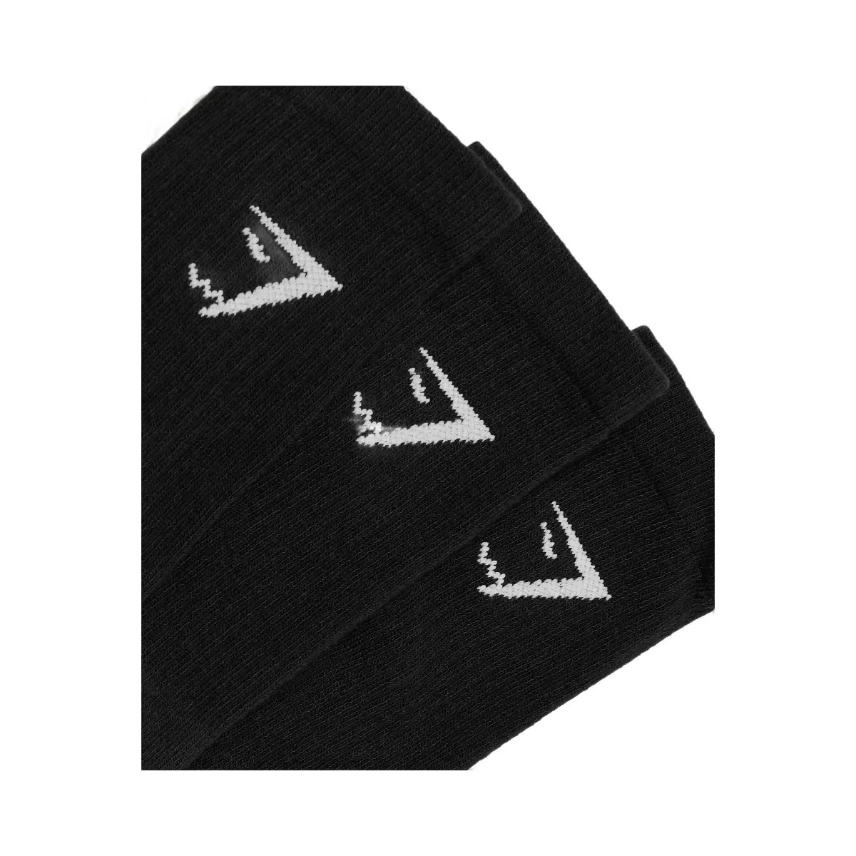 Gymshark Crew Socks 3pk "GS Black" - HypeFly India View 2
