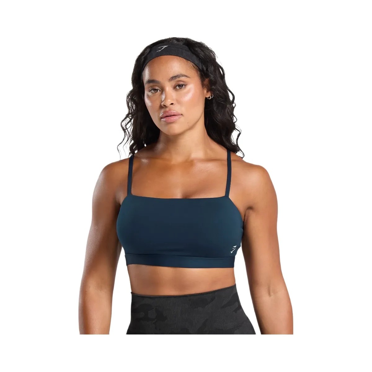 Gymshark Cut Out Bandeau "Navy" - HypeFly India View 1