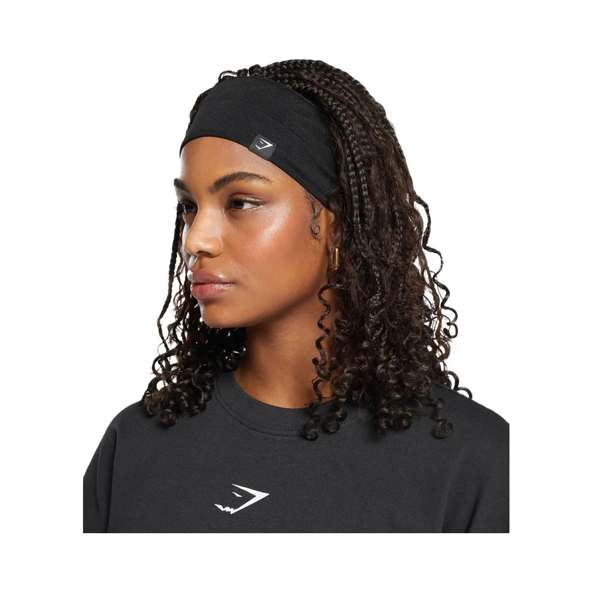 Gymshark Diffuse Sweat Headband "Black" - HypeFly India View 1