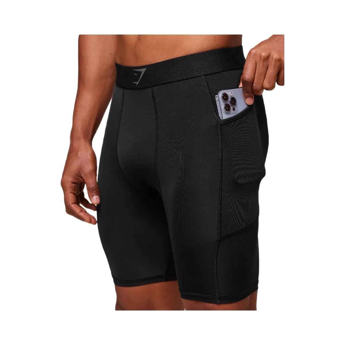 Gymshark Element Baselayer Half Tight "Black" - HypeFly India View 5