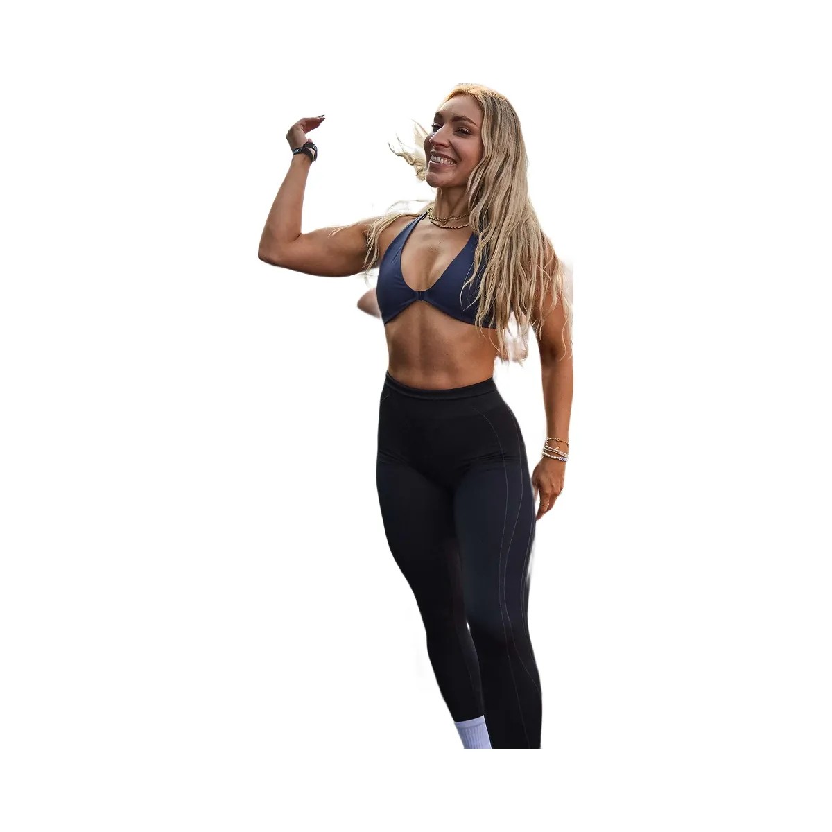 Gymshark Elevate Sports Bra "Heavy Blue" - HypeFly India View 2