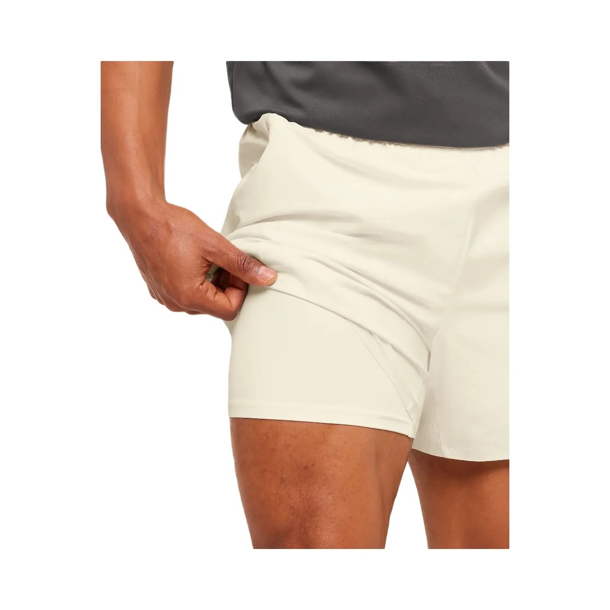 Gymshark Evolve 5" Short "Soft White" - HypeFly India View 5
