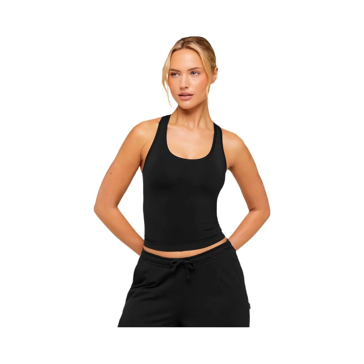 Gymshark FeatherForm Tank "Black" - HypeFly India View 1