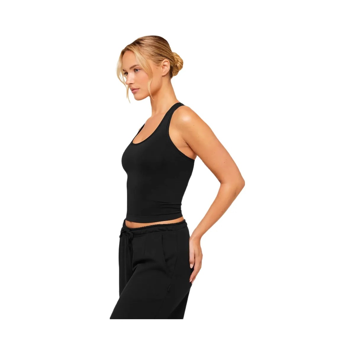 Gymshark FeatherForm Tank "Black" - HypeFly India View 5