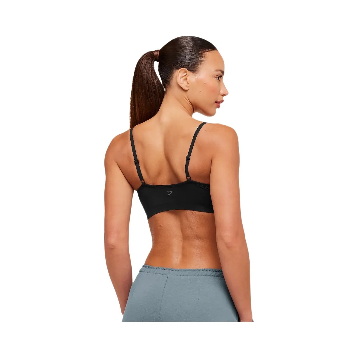 Gymshark FeatherForm V-Neck Bralette "Black" - HypeFly India View 2