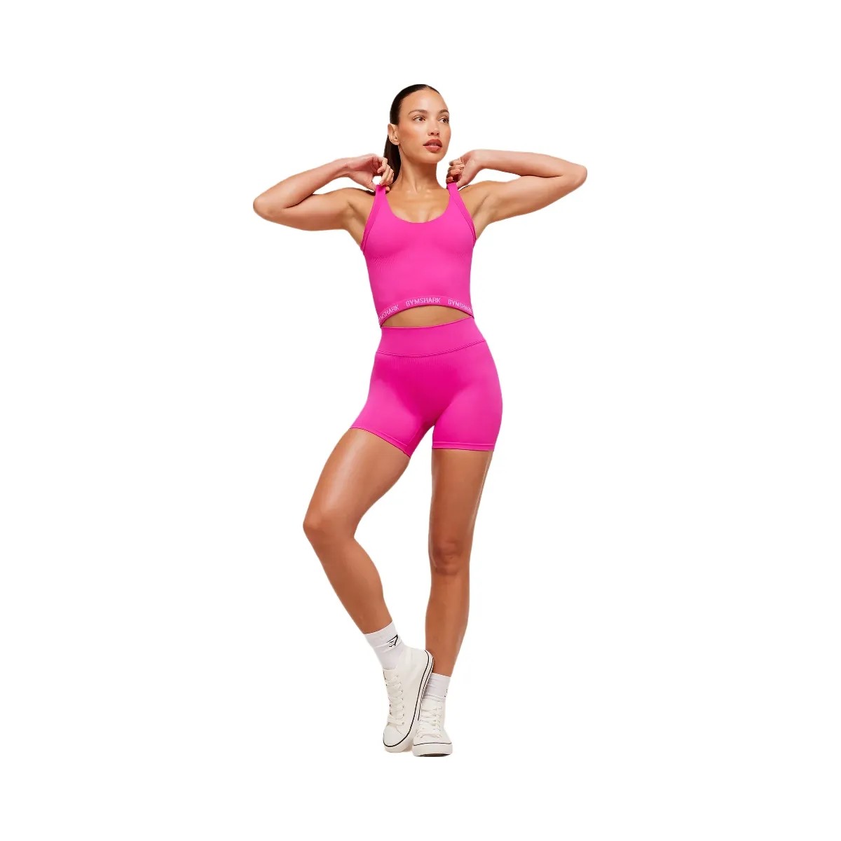 Gymshark Flex V4 Tank Top "Super-Set Pink" - HypeFly India View 4