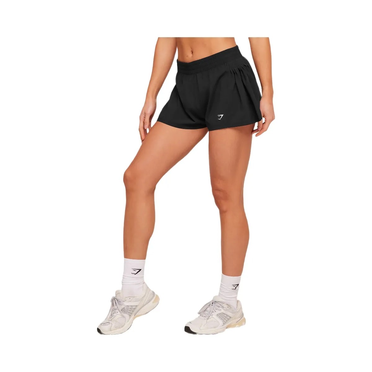 Gymshark Flutter Woven Shorts "GS Black" - HypeFly India View 3