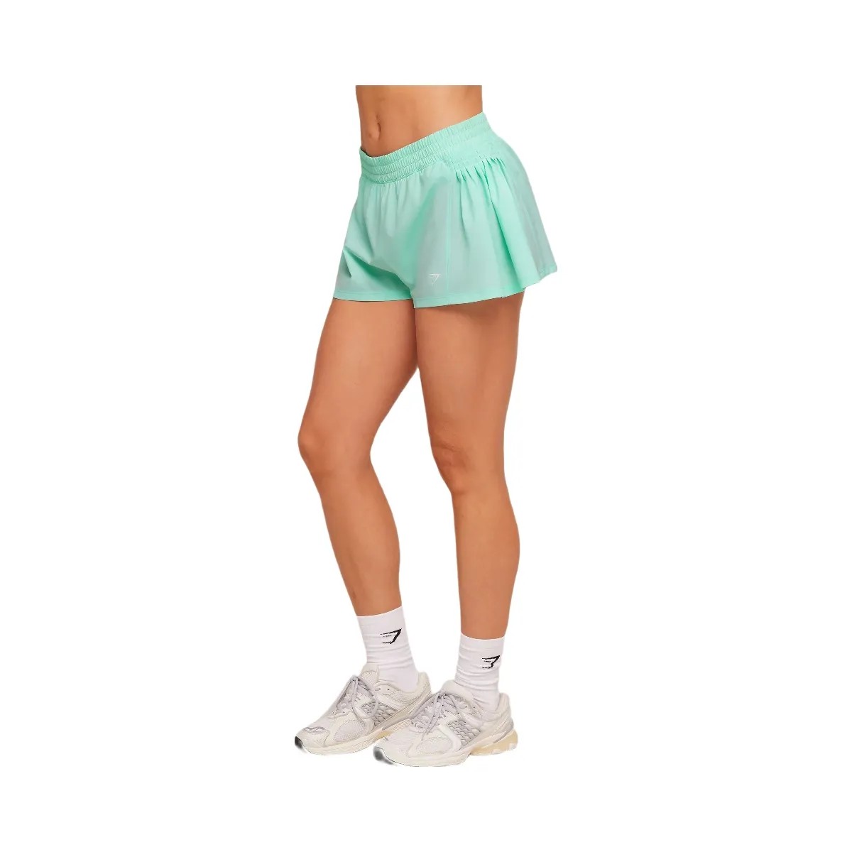 Gymshark Flutter Woven Shorts "Pop Turquoise" - HypeFly India View 3