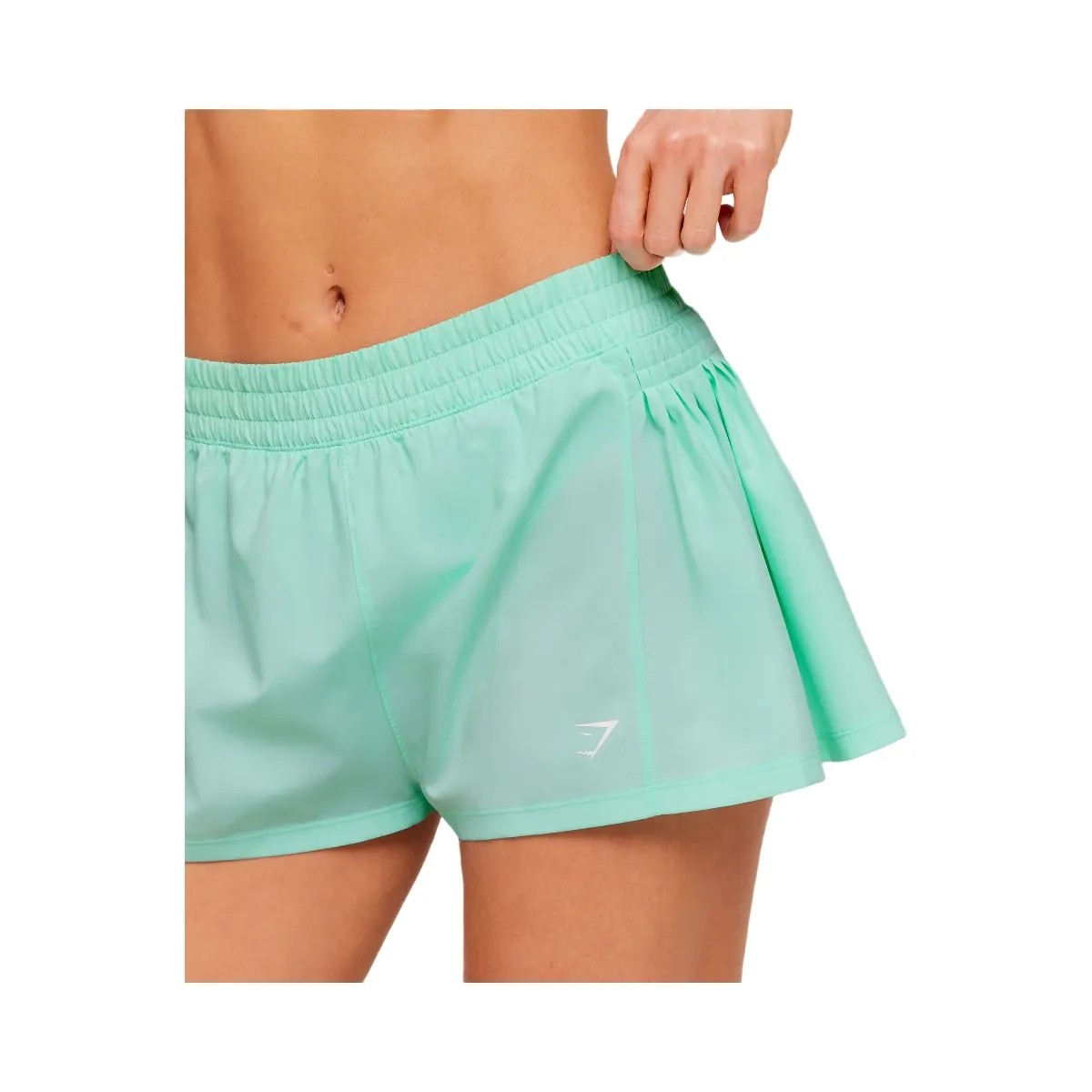 Gymshark Flutter Woven Shorts "Pop Turquoise" - HypeFly India View 5