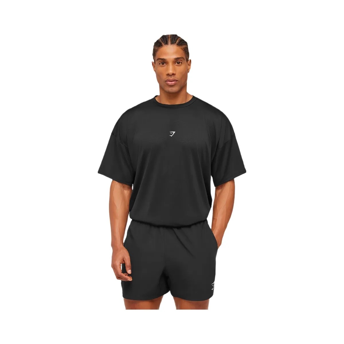 Gymshark GSRC Stencil Graphic T-Shirt "Black" - HypeFly India View 2
