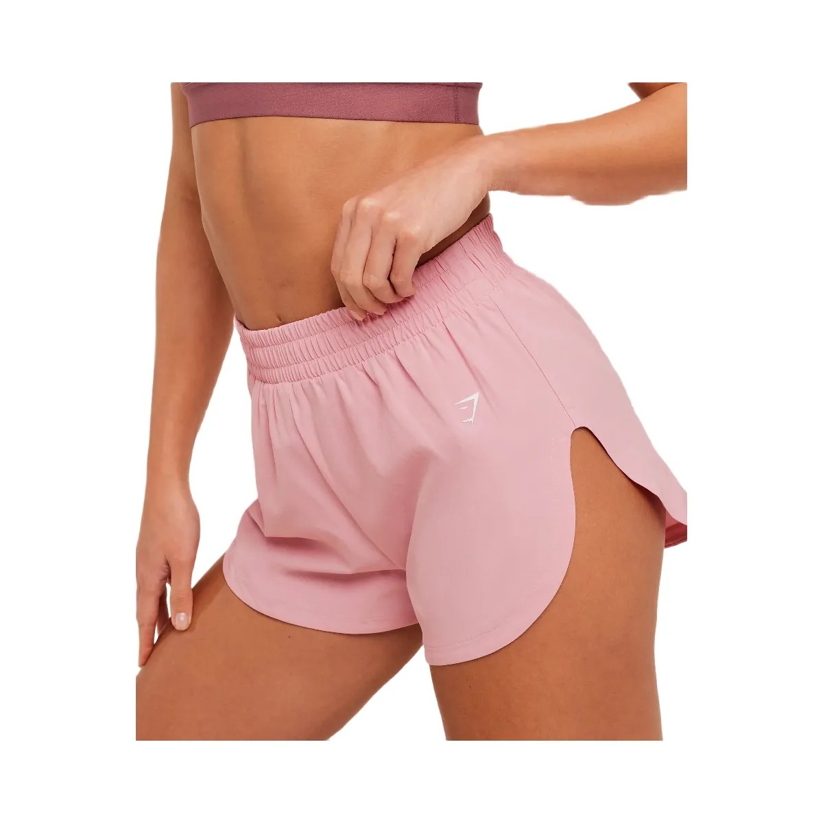 Gymshark Interval High Leg Shorts "Light Pink" - HypeFly India View 6