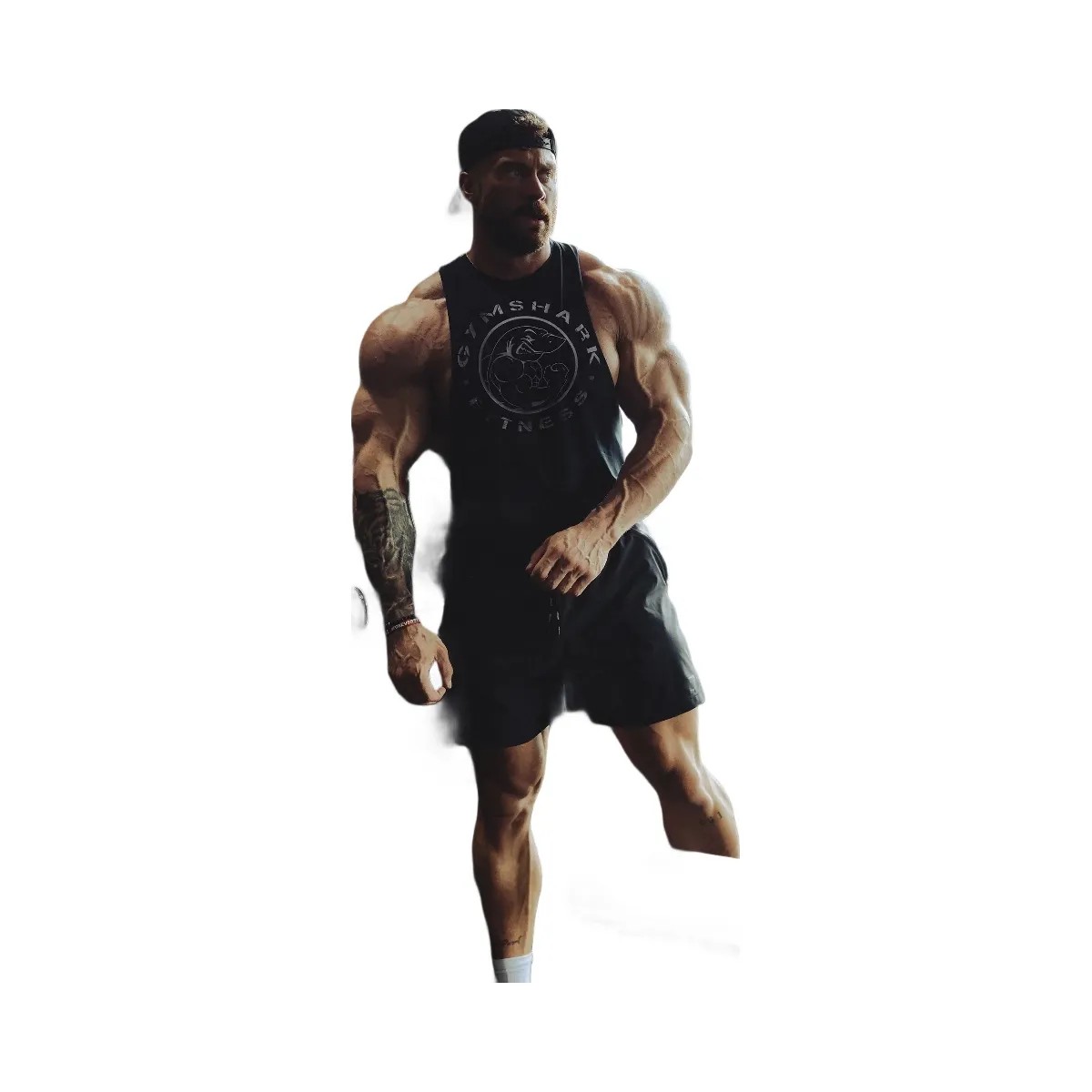 Gymshark Legacy Drop Arm Tank "Black" - HypeFly India View 1