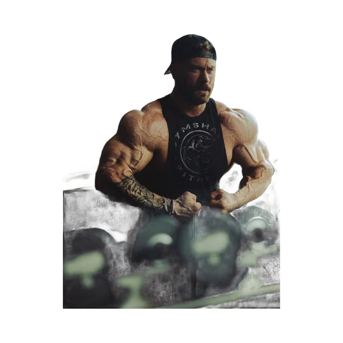 Gymshark Legacy Drop Arm Tank "Black" - HypeFly India View 2