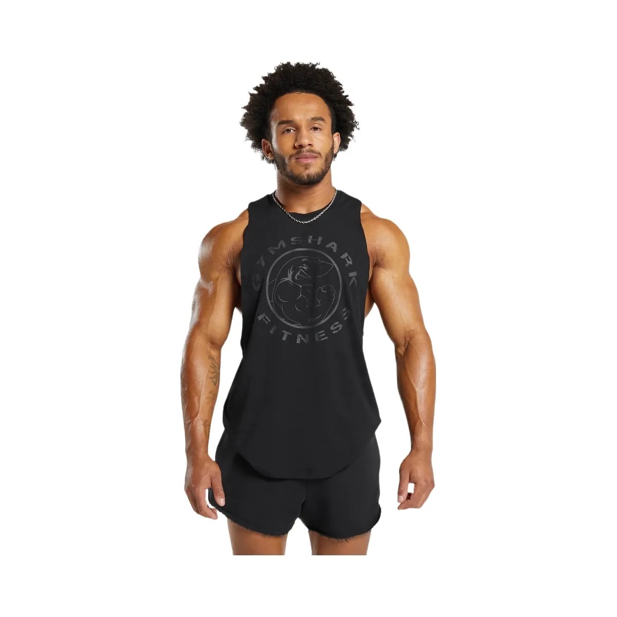 Gymshark Legacy Drop Arm Tank "Black" - HypeFly India View 3