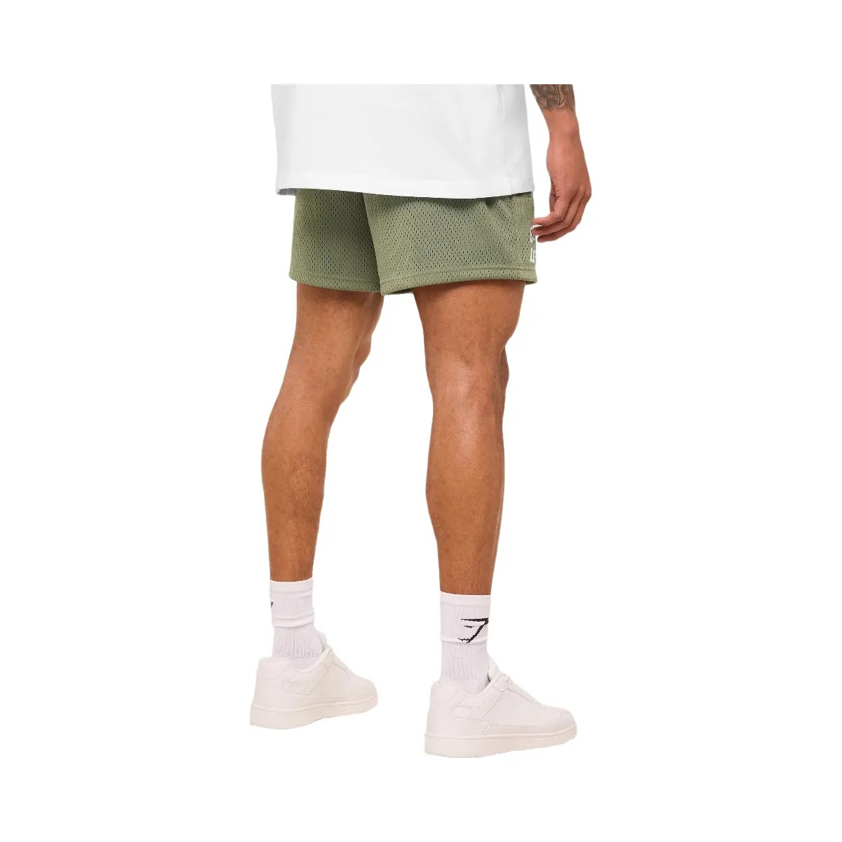 Gymshark Lifting Mesh 5" Shorts "Base Green" - HypeFly India View 2