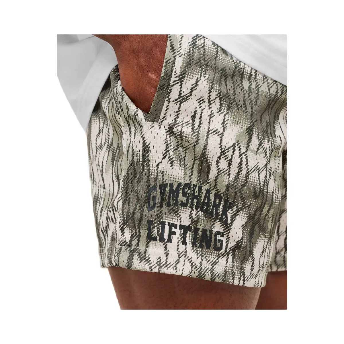 Gymshark Lifting Mesh 5" Shorts "Pebble Grey" - HypeFly India View 5