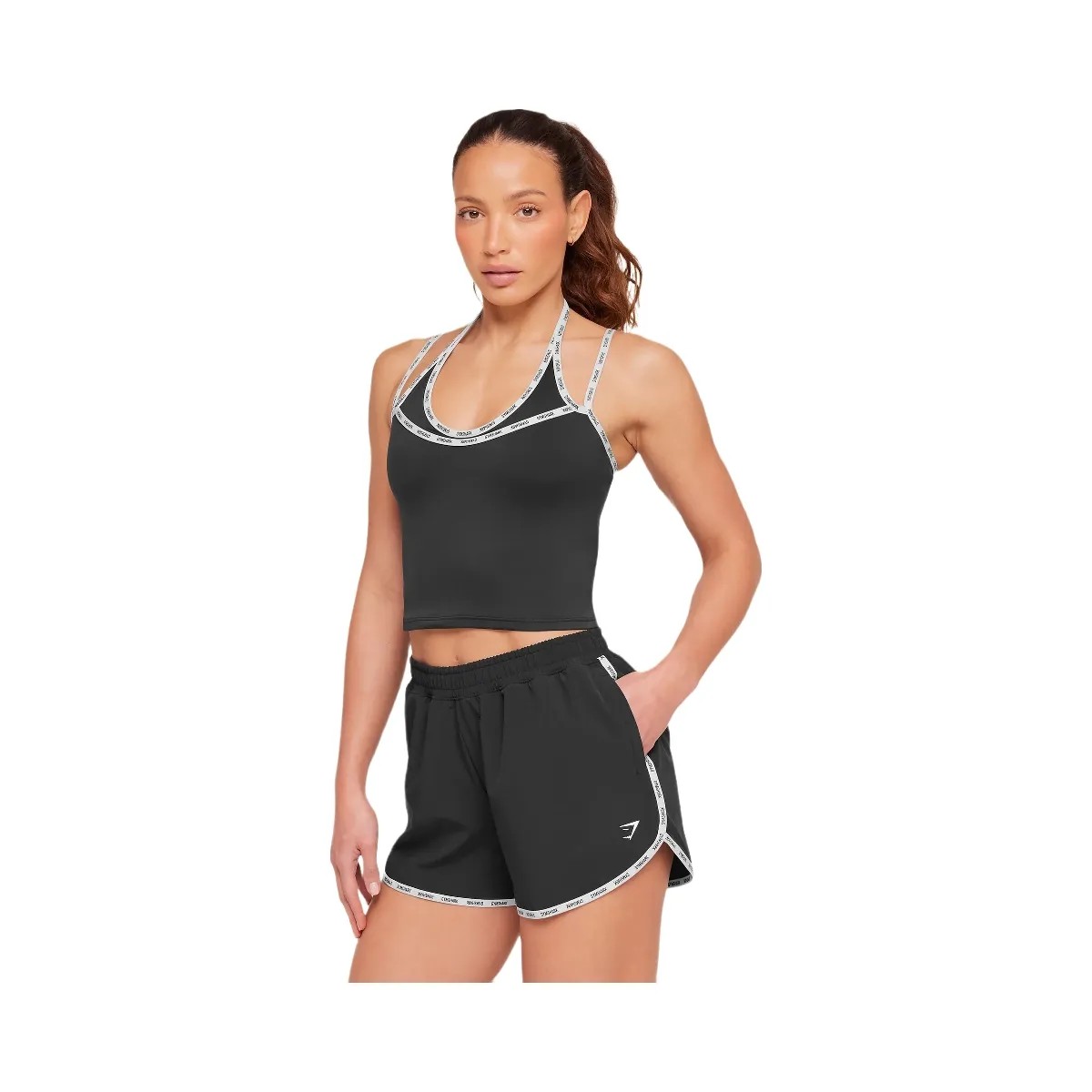 Gymshark Micro Logo Tank "Black" - HypeFly India View 3