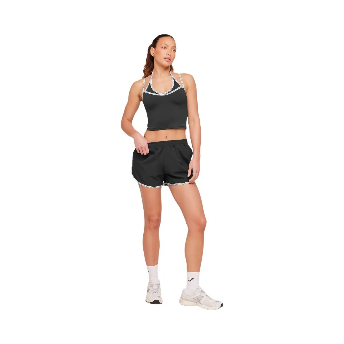 Gymshark Micro Logo Tank "Black" - HypeFly India View 4