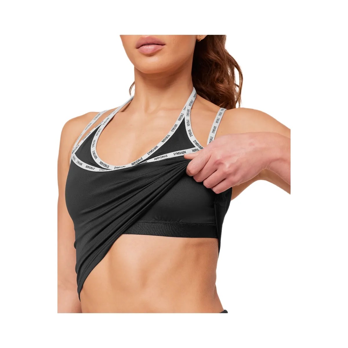 Gymshark Micro Logo Tank "Black" - HypeFly India View 5