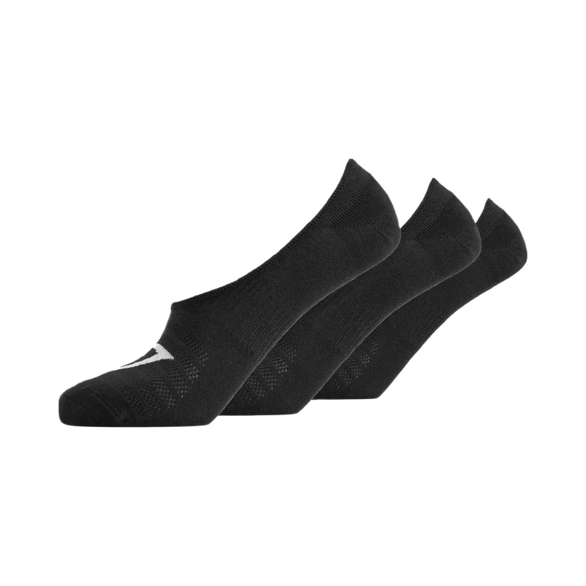 Gymshark No Show Socks 3pk "Black" - HypeFly India View 1