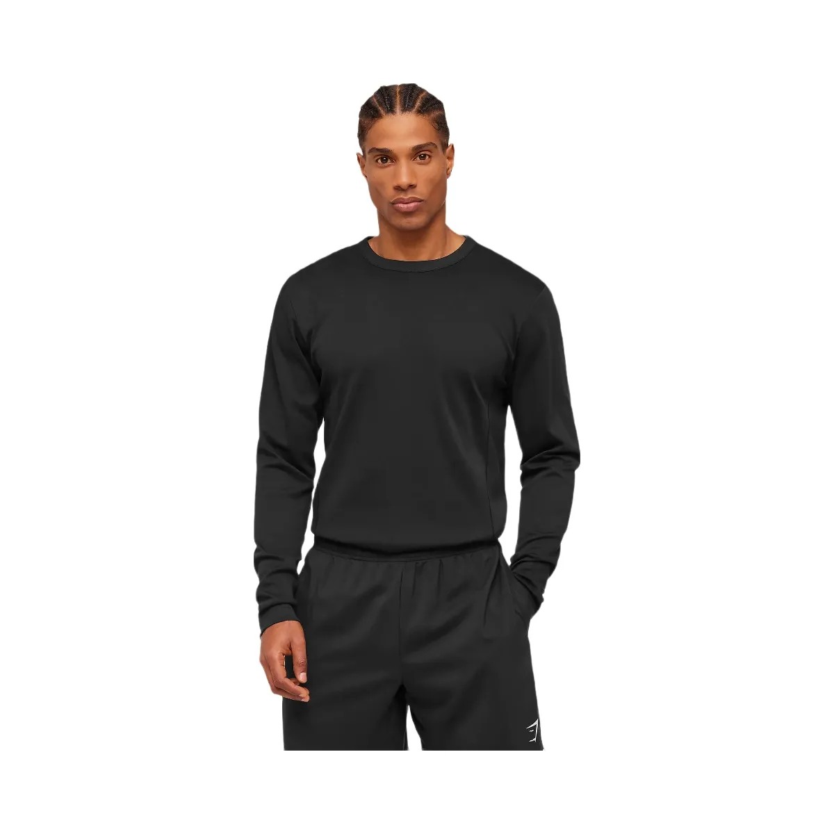 Gymshark Off Duty Long Sleeve T-Shirt "Black" - HypeFly India View 1