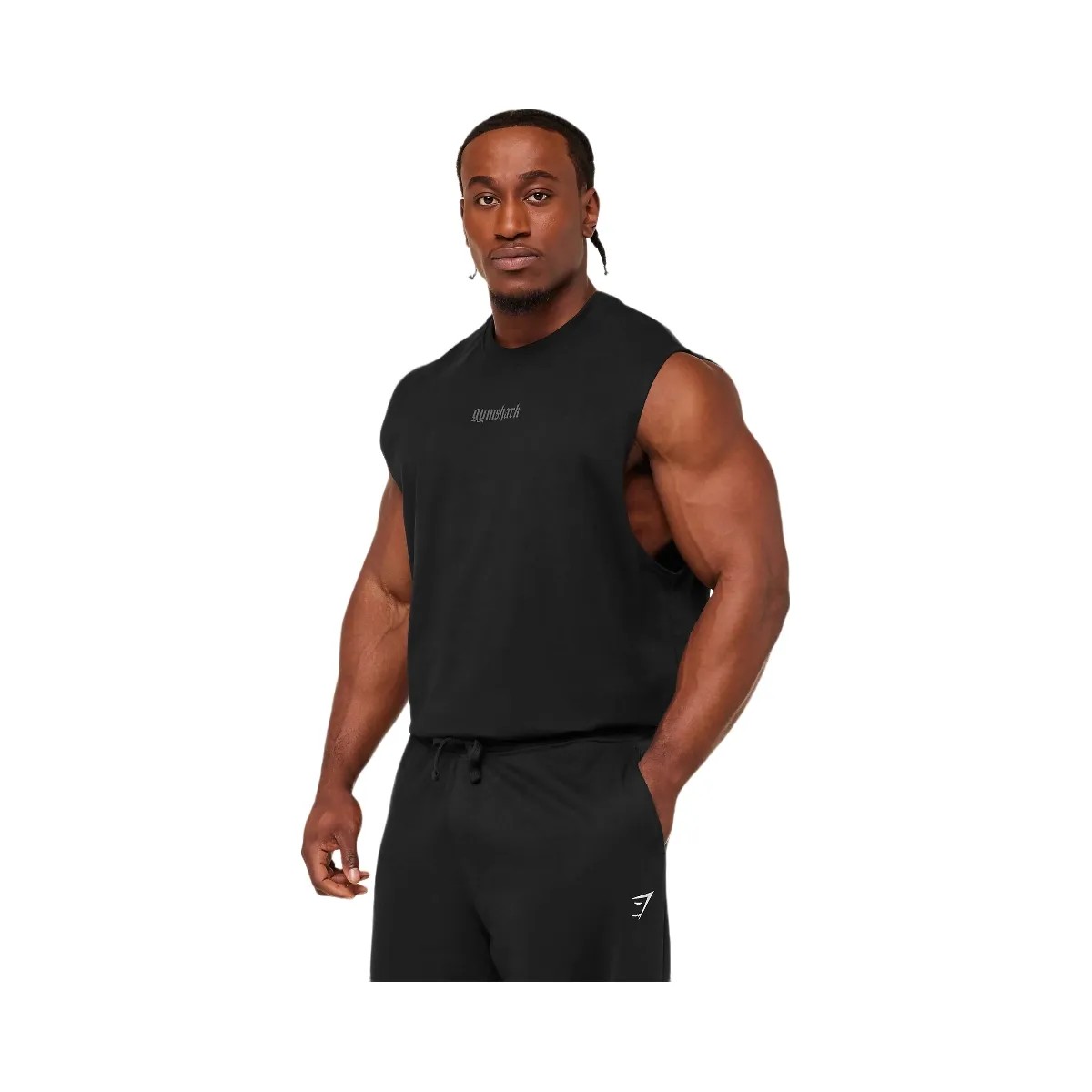 Gymshark Olde English Tank "GS Black" - HypeFly India View 2