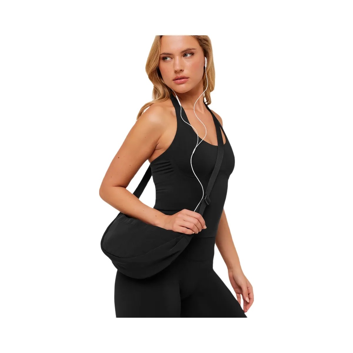 Gymshark Pleat Crossbody "Black" - HypeFly India View 2