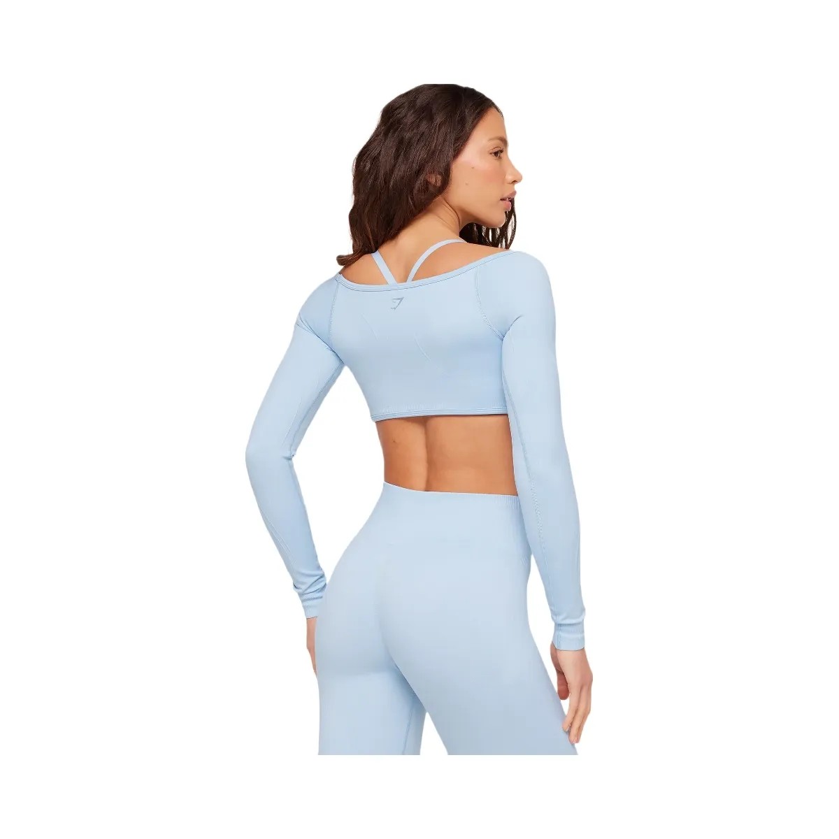 Gymshark Poise Long Sleeve Top "Chilled Blue" - HypeFly India View 2