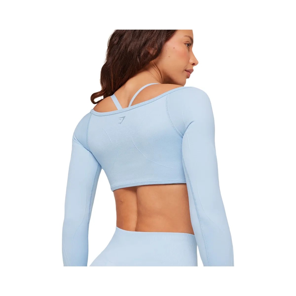 Gymshark Poise Long Sleeve Top "Chilled Blue" - HypeFly India View 5