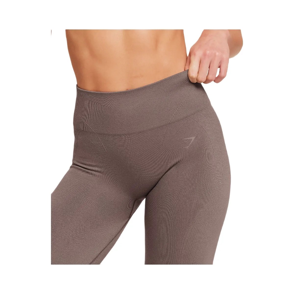 Gymshark Poise Seamless Leggings "Cool Brown" - HypeFly India View 6