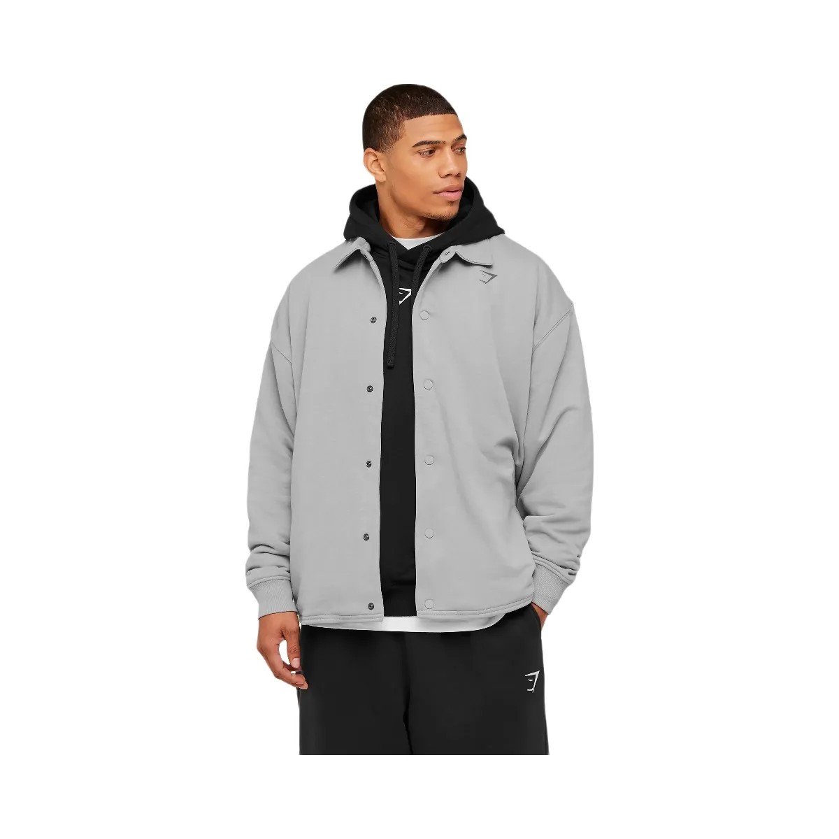 Gymshark Power Coach Jacket "Smokey Grey" - HypeFly India View 1