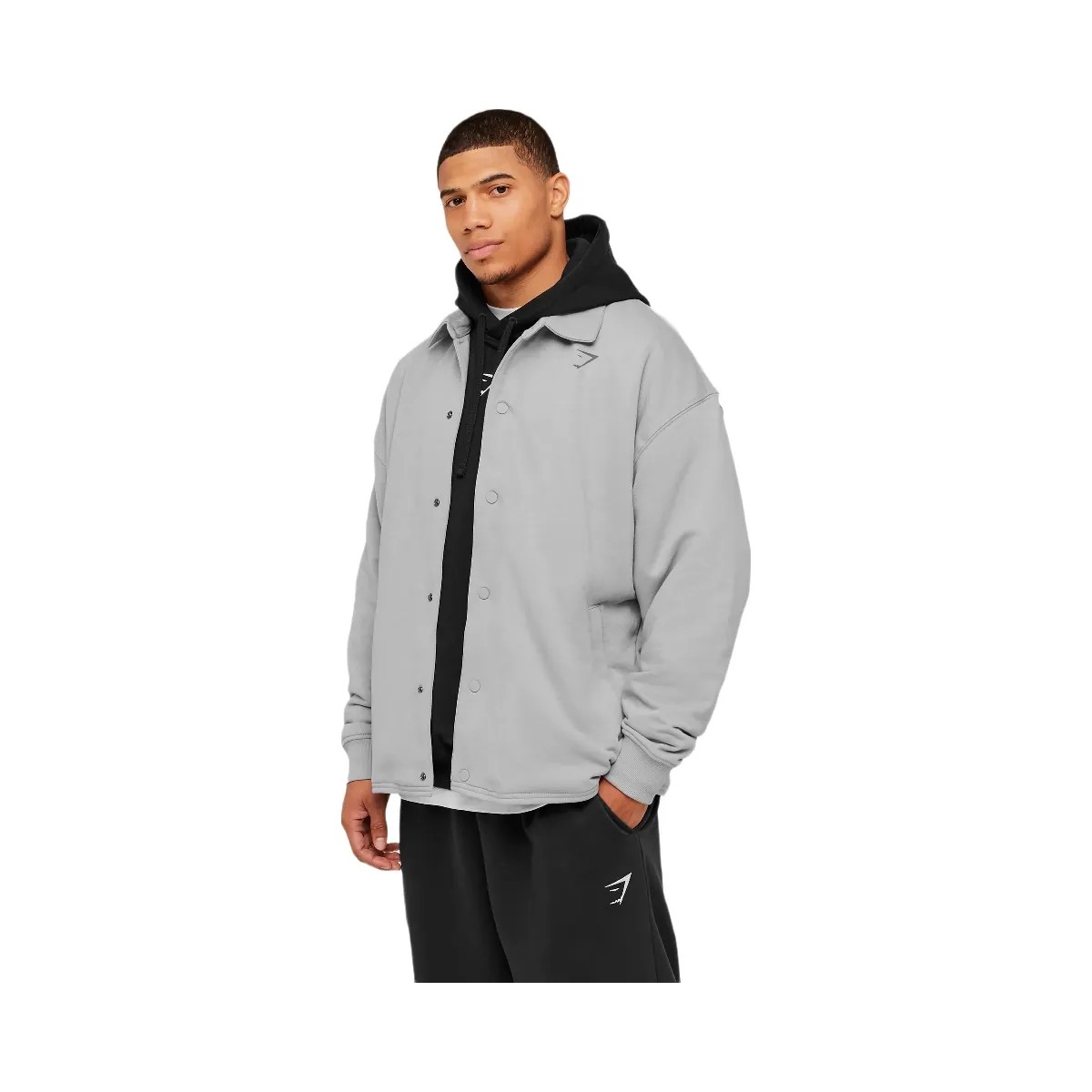 Gymshark Power Coach Jacket "Smokey Grey" - HypeFly India View 3