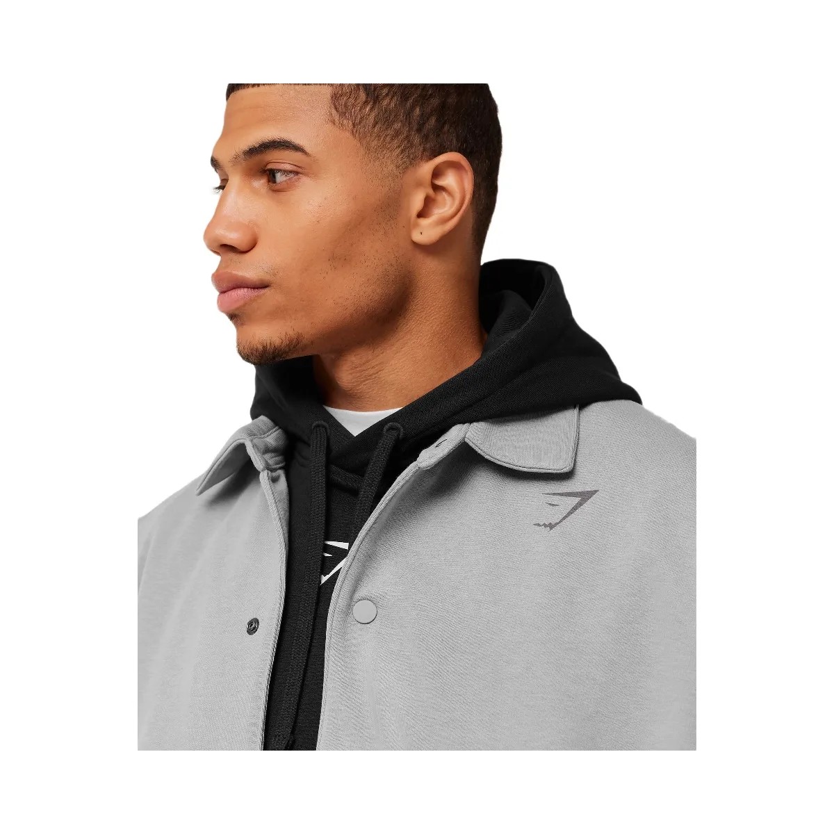 Gymshark Power Coach Jacket "Smokey Grey" - HypeFly India View 4