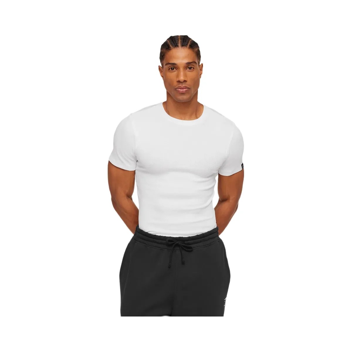Gymshark Ribbed T-Shirt "White" - HypeFly India View 1
