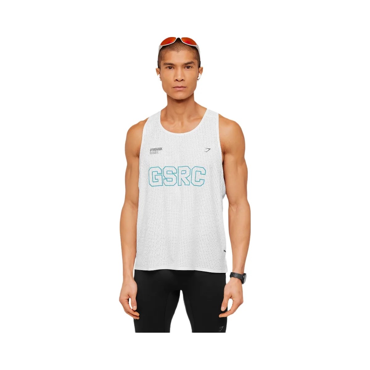 Gymshark Running Elite Race Vest "White" - HypeFly India View 1