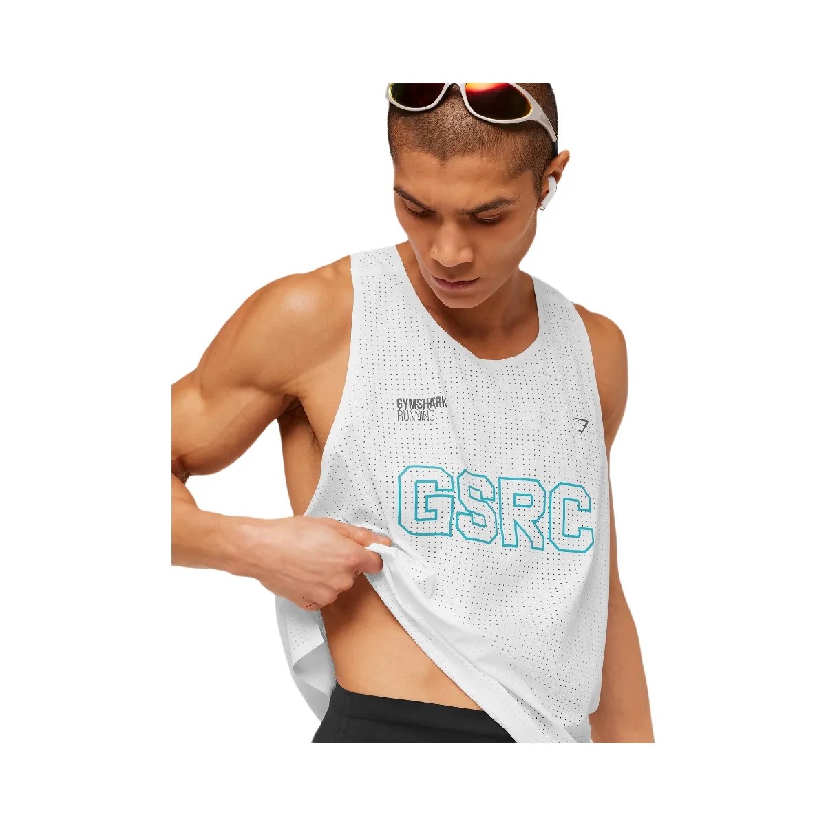 Gymshark Running Elite Race Vest "White" - HypeFly India View 5
