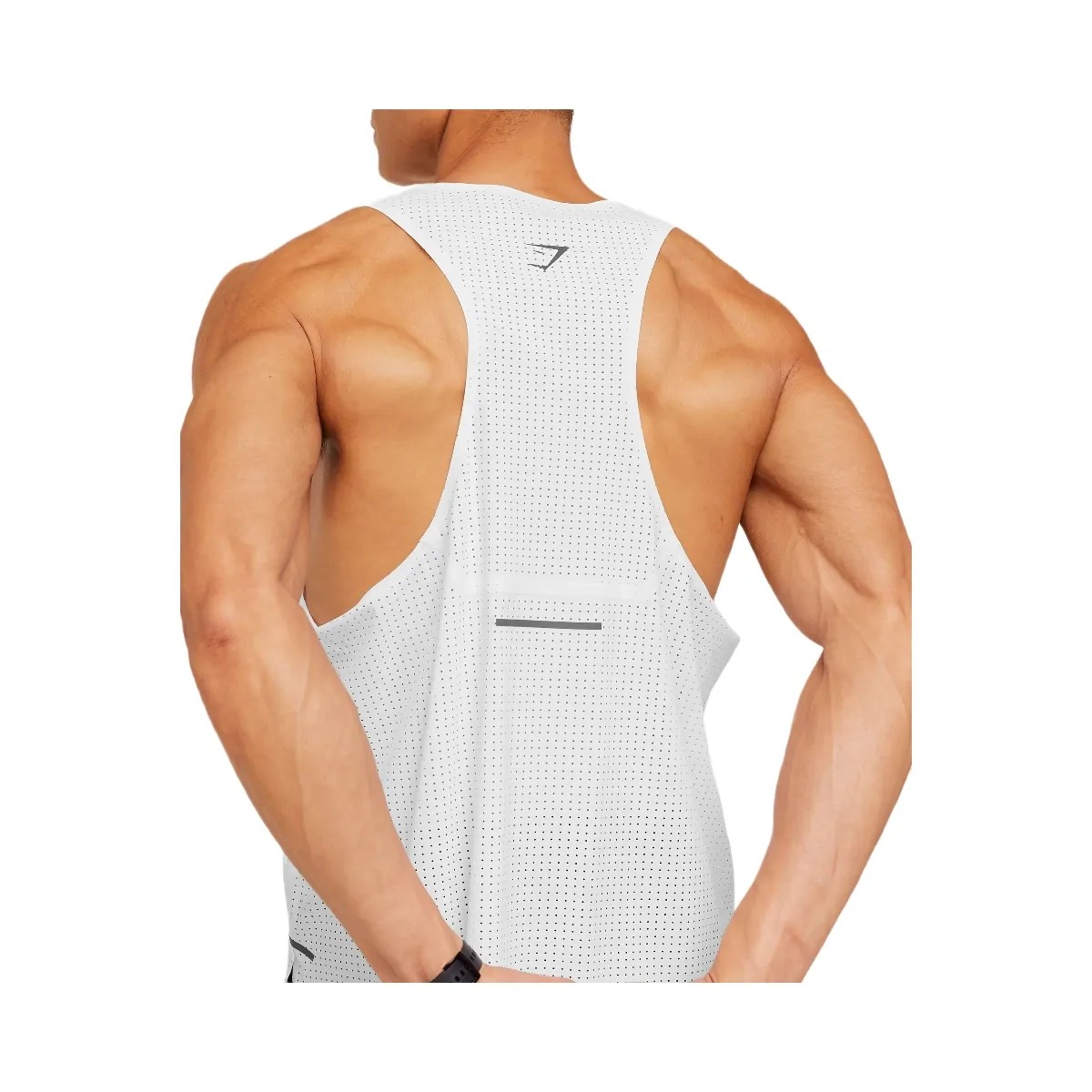 Gymshark Running Elite Race Vest "White" - HypeFly India View 6