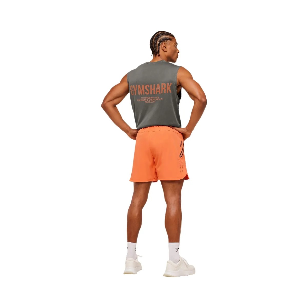 Gymshark Sport Hybrid 6" Shorts "Dayglow Peach" - HypeFly India View 4