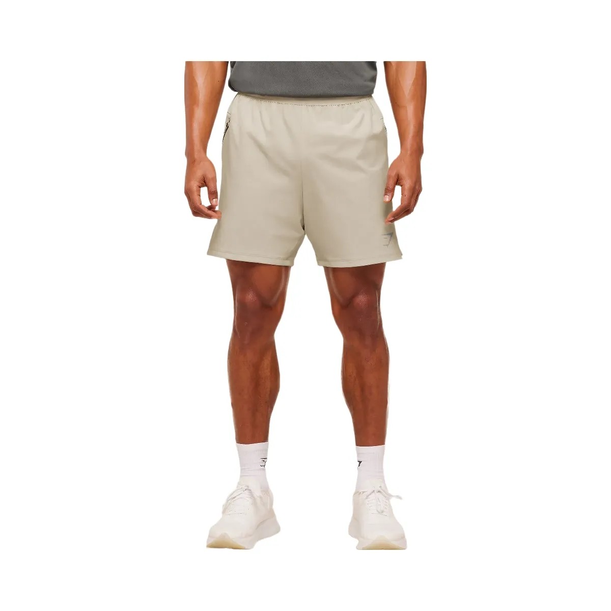 Gymshark Sport Hybrid 6" Shorts "Pebble Grey" - HypeFly India View 2